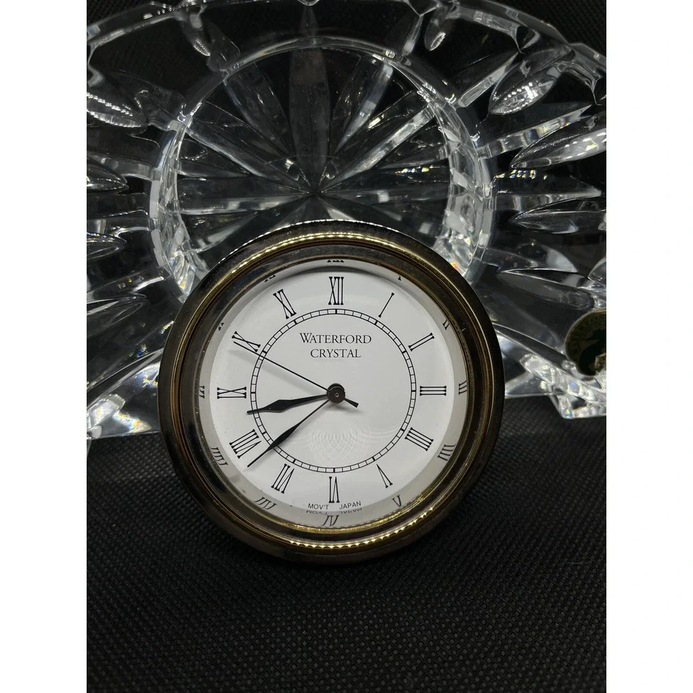 Vintage Waterford Crystal‎ Portico Desk Mantel Clock